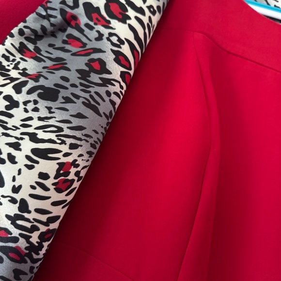 K Studio Collection Red Two-Piece Dress Suit with Shrug & Belt Size 14 - Picture 6 of 8